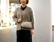 《新商品》【超軽量チェーンバッグ】ミニミニポシェット　シワ加工ピンクブロンズ色　GIRIER MORE