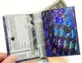 【世界に1つだけのお財布】　ホログラム加工牛革＆ヴィンテージ3折BOX財布　１９６０年代雑誌柄