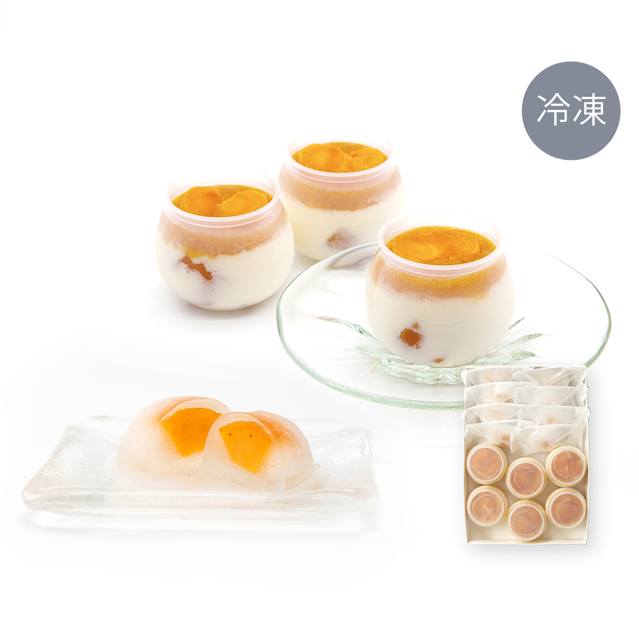 柿こーり×8　柿プリン×6（冷凍便）【1月15日～出荷】