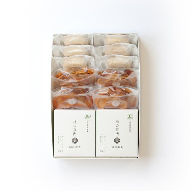 柿もなか×6 柿日和×4 柿の葉茶ティーバッグ×2