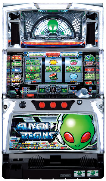 【送料込】 激レア 美品 パチスロ スロット実機 サミー エイリヤンビギンズ サミー パチスロエイリヤンビギンズ 中古パチスロ実機 [4ch対応