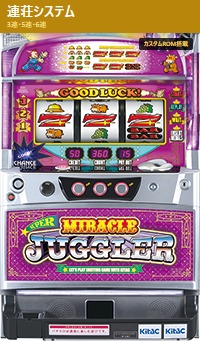 北電子 スーパーミラクルジャグラー ビガーVer 中古パチスロ実機　[4ch対応]