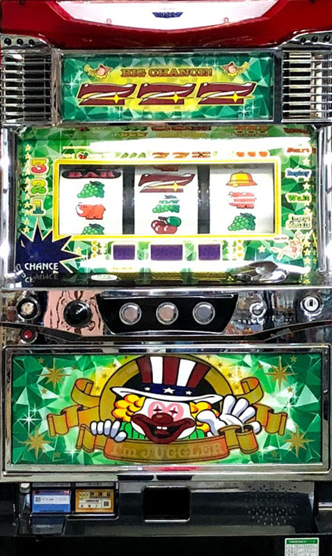 ニューアイムジャグラーEX-KT　クリスタルパネル　グリーン