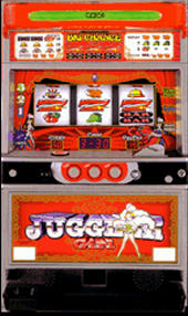 北電子　ジャグラーガール（赤）(中古スロット台、スロット実機）