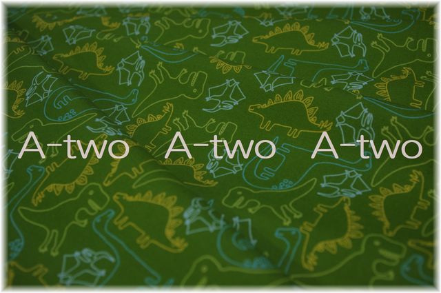 moda　Stomp Stomp Roar　Green　20821-18　（約110cm幅×50cm）