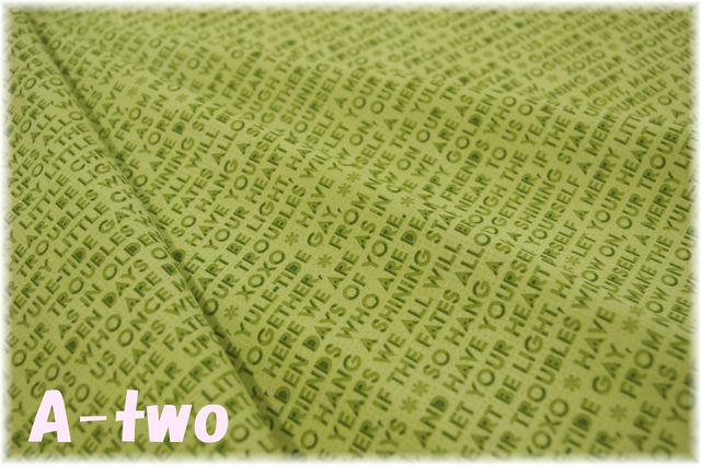 moda　NAUGHTY OR NICE　Words　30635-15　（約110cm幅×50cm）