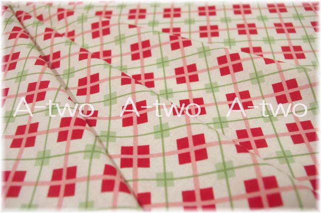 moda　Holly Jolly　Checks Plaids　White　31184-11　（約110cm幅×50cm）