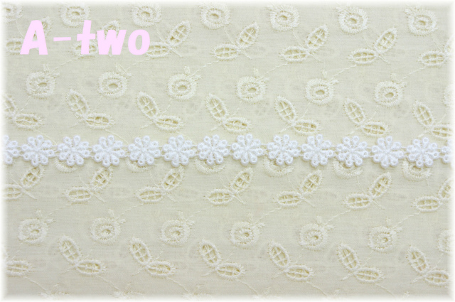 フラワーモチーフレースS　1m