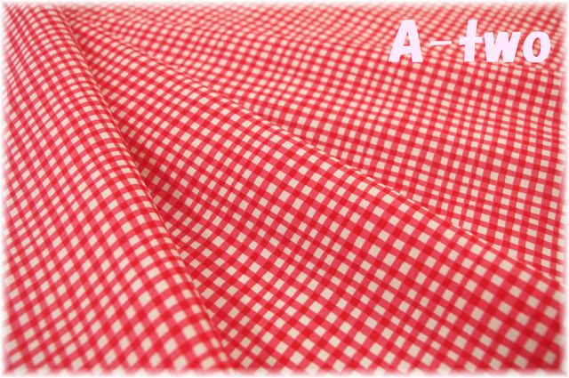MICAEL MILLER　GINGHAM PLAY　CX7161-CHER　（約110cm幅×50cm）