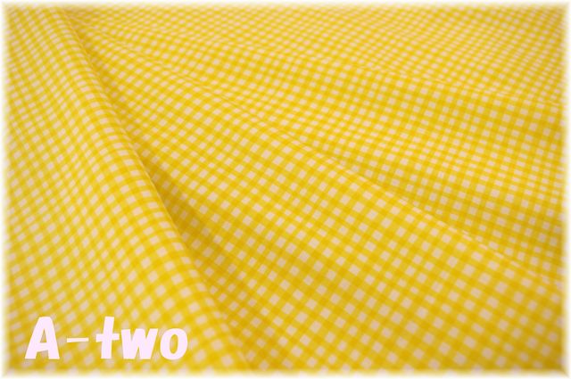 MICAEL MILLER　GINGHAM PLAY　CX7161-LEMO　（約110cm幅×50cm）