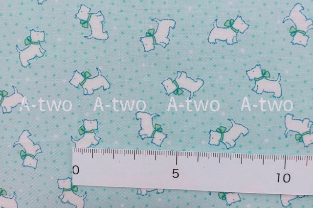 双日ファッション　Happy Message 30's 2  テリア　ブルー　HM10647-C（約110cm幅×50cm）