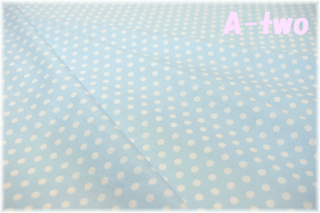 Happy Sweet Collection　ドット　ブルー　HS1284-101　（約110cm幅×50cm）