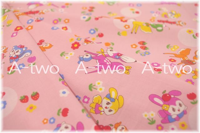 Marron Nagao　バンビ　パステルピンク　MRN-001C-A　（約110cm幅×50cm）