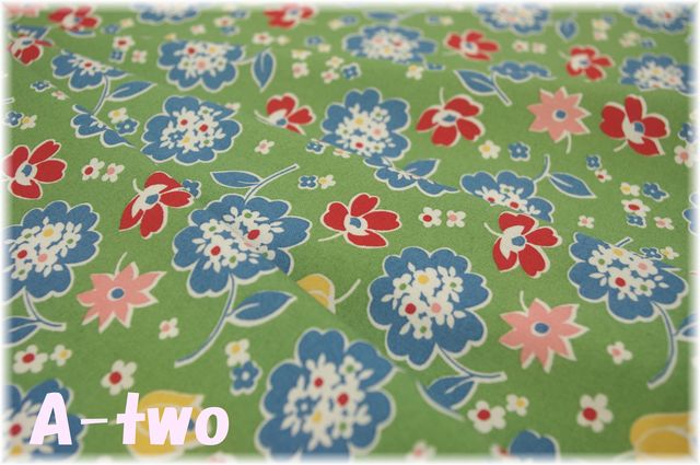 USA　TULIP　グリーン　（約110cm幅×50cm）