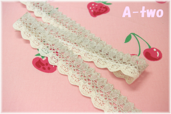 ギャザーレース（細）　TL-8658　（約3.2cm幅×1m）