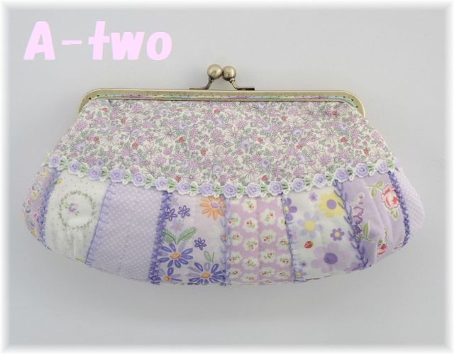 「Happy & Lovely Quilt」　No.11　横長がまぐち