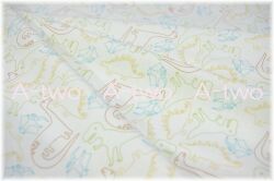 moda　Stomp Stomp Roar　White　20821-11　（約110cm幅×50cm）