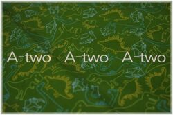 moda　Stomp Stomp Roar　Green　20821-18　（約110cm幅×50cm）