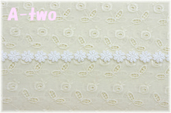 フラワーモチーフレースS　1m