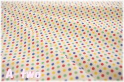 moda　30S PLAYTIME　DOTTY　EGGSHELL　33637-11　（約110cm幅×50cm）