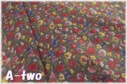 【少々難あり50%OFF】　YUWA　ローン　フラワー　グレー　356042　（約110cm幅×50cm）　【ポイント還元対象外】