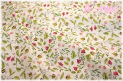 moda　PAINTED MEADOW　Bees　生成り　48662-11　（約110cm幅×50cm）