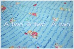 Run Run Girls mini　ブルー　AT826810-D　（約110cm幅×50cm）