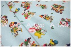Riley Blake　Christmas Joys　Main　Sky　C12250-S　（約110cm幅×50cm）