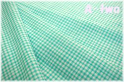 MICAEL MILLER　GINGHAM PLAY　CX7161-AQUA　（約110cm幅×50cm）