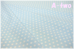 Happy Sweet Collection　ドット　ブルー　HS1284-101　（約110cm幅×50cm）