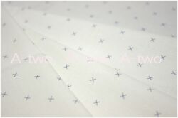 Riley Blake　Cross Stitch　C6381 Blue　（約110cm幅×50cm）