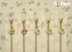 フラワー＆チューリップファスナー 10cm 5本セット