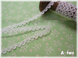 ト―ションレース コットンホワイト17 （約10mm幅×1m）