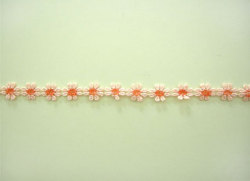 フラワーレース　（1m）　オレンジ×オレンジ