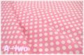 Robert Kaufman　Spot On 大　ピンク　12872-10　（約110cm幅×50cm）