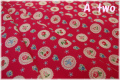 ファンシースカラップ　レッド　AT826284-D　（約110cm幅×50cm）