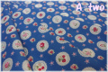 ファンシースカラップ　ブルー　AT826284-E　（約110cm幅×50cm）