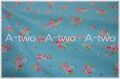 Rose Ribbon　ブルー　AT826761-D　（約110cm幅×50cm）