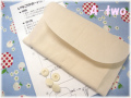 カードポケット&スナップボタン　レシピセット　生成り