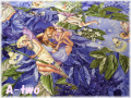 FLOWER FAIRIES　NITE　DM5043　パープル　（約110cm幅×50cm）