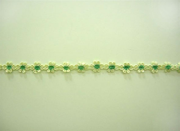 フラワーレース　（1m）　きみどり×緑