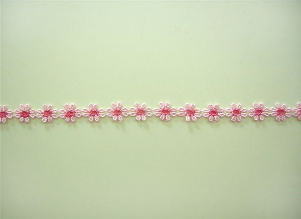 フラワーレース　（1m）　ピンク×ピンク
