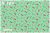 moda　Early Bird　VINTAGE BIRDS　AQUA　55192-12　（約110cm幅×50cm）
