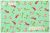 moda　Early Bird　VINTAGE BIRDS　AQUA　55192-12　（約110cm幅×50cm）