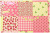 ストロベリーパッチ　ピンク×ライトグリーン　（約110cm幅×50cm）
