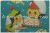 MICAEL MILLER　HAPPY KIDS TURQUOISE　CX10904-TURQ　（約110cm幅×50cm）