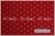 MICAEL MILLER　POLKA DOTS　RED　DC11026-REDX　（約110cm幅×50cm）