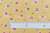 双日ファッション　Happy Message 30's 2  スカラップローズ　イエロー　HM10644-D　（約110cm幅×50cm）