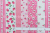 双日ファッション　Happy Message 30's 2  ストロベリーストライプ　ピンク　HM10648-B（約110cm幅×50cm）