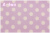 Happy Sweet Collection　ドット　パープル　HS1284-104　（約110cm幅×50cm）